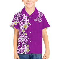 Aloha Polynesian Plumeria Flower Hawaiian Shirt Purple Color LT03 - Polynesian Pride
