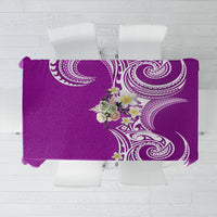 Aloha Polynesian Plumeria Flower Tablecloth Purple Color LT03 Purple - Polynesian Pride