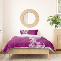 Aloha Polynesian Plumeria Flower Bedding Set Pink Color LT03 - Polynesian Pride