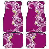 Aloha Polynesian Plumeria Flower Car Mats Pink Color LT03 - Polynesian Pride