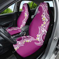 Aloha Polynesian Plumeria Flower Car Seat Cover Pink Color