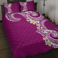 Aloha Polynesian Plumeria Flower Quilt Bed Set Pink Color LT03 Pink - Polynesian Pride