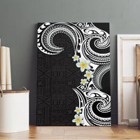Aloha Polynesian Plumeria Flower Canvas Wall Art Black White Color LT03 - Polynesian Pride