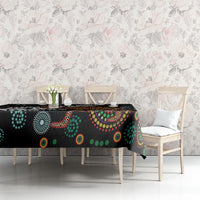 New Zealand Fern and Australia Emu Tablecloth Aboriginal Mix Maori Pattern LT03 - Polynesian Pride