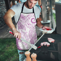 Aotearoa Maori Sea Animals Tribal Apron Manta Ray and Shark Moko Pattern Pink Color LT03 - Polynesian Pride