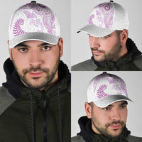 Aotearoa Maori Sea Animals Tribal Classic Cap Manta Ray and Shark Moko Pattern Pink Color LT03 - Polynesian Pride