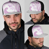 Aotearoa Maori Sea Animals Tribal Mesh Trucker Cap Manta Ray and Shark Moko Pattern Pink Color LT03 - Polynesian Pride