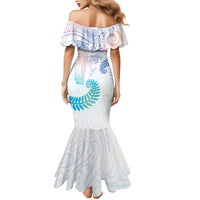 Aotearoa Maori Sea Animals Tribal Mermaid Dress Manta Ray and Shark Moko Pattern Sweet Pastel LT03 - Polynesian Pride