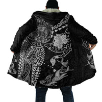 Hawaiian Manta Ray Tribal Cloak Polynesian Art Motifs Black Color