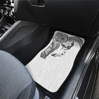 Hawaiian Manta Ray Tribal Car Mats Polynesian Art Motifs White Color LT03 - Polynesian Pride
