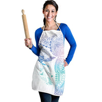 Hawaiian Manta Ray Tribal Apron Polynesian Art Motifs Sweet Pastel LT03 - Polynesian Pride