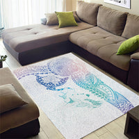 Hawaiian Manta Ray Tribal Area Rug Polynesian Art Motifs Sweet Pastel LT03 - Polynesian Pride