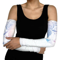 Hawaiian Manta Ray Tribal Arm Sleeves Polynesian Art Motifs Sweet Pastel LT03 - Polynesian Pride