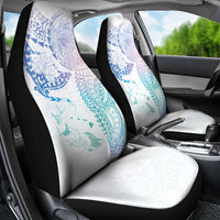 Hawaiian Manta Ray Tribal Car Seat Cover Polynesian Art Motifs Sweet Pastel