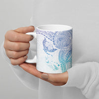 Hawaiian Manta Ray Tribal Ceramic Mug Polynesian Art Motifs Sweet Pastel LT03 - Polynesian Pride