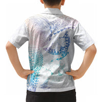 Hawaiian Manta Ray Tribal Hawaiian Shirt Polynesian Art Motifs Sweet Pastel LT03 - Polynesian Pride