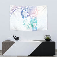 Hawaiian Manta Ray Tribal Tapestry Polynesian Art Motifs Sweet Pastel LT03 - Polynesian Pride