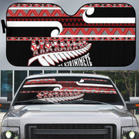 New Zealand Christmas Auto Sun Shade Funny Santa Claus Haka Dance with Tukutuku