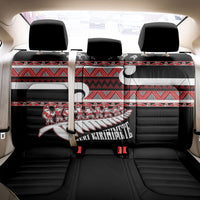 New Zealand Christmas Back Car Seat Cover Funny Santa Claus Haka Dance with Tukutuku