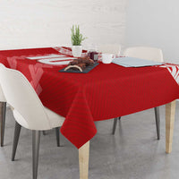 Custom Tahiti Football Polynesian Pattern Tablecloth
