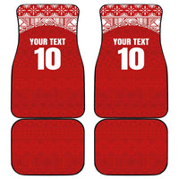 Custom Tonga Football Ngatu Tribal Tattoo Car Mats LT03 - Polynesian Pride