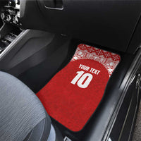 Custom Tonga Football Ngatu Tribal Tattoo Car Mats LT03 - Polynesian Pride