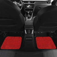 Custom Tonga Football Ngatu Tribal Tattoo Car Mats LT03 Set 2pcs - Back Red - Polynesian Pride