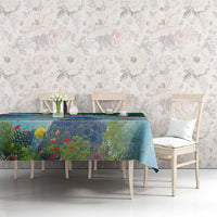 Marshall Islands Kwajalein Atoll Tablecloth Polynesian Pattern and Undersea Animals