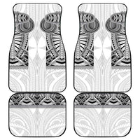 Samoan Traditional Art Tattoos Car Mats Tatau Tribal Motifs with Ula Nifo White - Polynesian Pride
