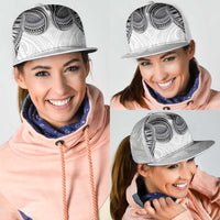 Samoan Traditional Art Tattoos Mesh Trucker Cap Tatau Tribal Motifs with Ula Nifo White LT03 - Polynesian Pride