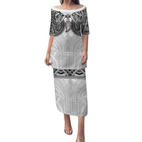 Samoan Traditional Art Tattoos Puletasi Tatau Tribal Motifs with Ula Nifo White - Polynesian Pride