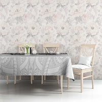 Samoan Traditional Art Tattoos Tablecloth Tatau Tribal Motifs with Ula Nifo White - Polynesian Pride