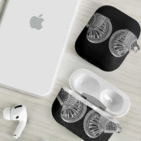 Samoan Traditional Art Tattoos AirPods Case Tatau Roman Reigns Black Color LT03 - Polynesian Pride