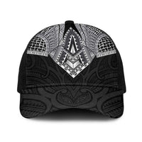 Samoan Traditional Art Tattoos Baseball Net Cap Tatau Roman Reigns Black Color LT03 One Size Black Black - Polynesian Pride
