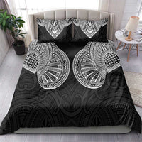 Samoan Traditional Art Tattoos Bedding Set Tatau Roman Reigns Black Color - Polynesian Pride
