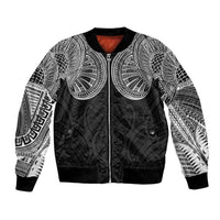 Samoan Traditional Art Tattoos Bomber Jacket Tatau Roman Reigns Black Color - Polynesian Pride