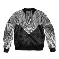 Samoan Traditional Art Tattoos Bomber Jacket Tatau Roman Reigns Black Color - Polynesian Pride