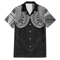 Samoan Traditional Art Tattoos Family Matching Tank Maxi Dress and Hawaiian Shirt Tatau Roman Reigns Black Color - Polynesian Pride