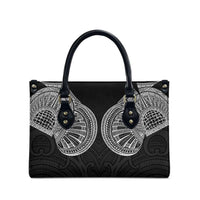 Samoan Traditional Art Tattoos Leather Bag Tatau Roman Reigns Black Color - Polynesian Pride