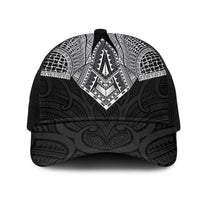 Samoan Traditional Art Tattoos Mesh Trucker Cap Tatau Roman Reigns Black Color LT03 One Size Black Black - Polynesian Pride