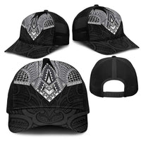 Samoan Traditional Art Tattoos Mesh Trucker Cap Tatau Roman Reigns Black Color LT03 - Polynesian Pride