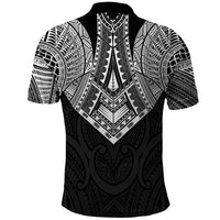 Samoan Traditional Art Tattoos Polo Shirt Tatau Roman Reigns Black Color - Polynesian Pride