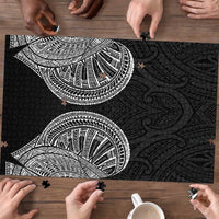 Samoan Traditional Art Tattoos Puzzle Tatau Roman Reigns Black Color - Polynesian Pride