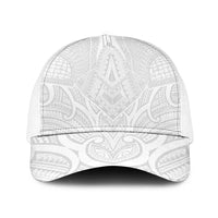 Samoan Traditional Art Tattoos Baseball Net Cap Tatau Roman Reigns White Color LT03 One Size White White - Polynesian Pride