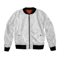 Samoan Traditional Art Tattoos Bomber Jacket Tatau Roman Reigns White Color - Polynesian Pride