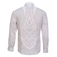 Samoan Traditional Art Tattoos Family Matching Short Sleeve Bodycon Dress and Hawaiian Shirt Tatau Roman Reigns White Color - Polynesian Pride