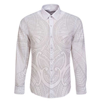 Samoan Traditional Art Tattoos Family Matching Summer Maxi Dress and Hawaiian Shirt Tatau Roman Reigns White Color - Polynesian Pride