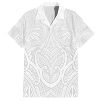 Samoan Traditional Art Tattoos Family Matching Tank Maxi Dress and Hawaiian Shirt Tatau Roman Reigns White Color - Polynesian Pride