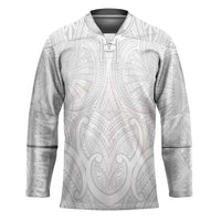 Samoan Traditional Art Tattoos Hockey Jersey Tatau Roman Reigns White Color - Polynesian Pride