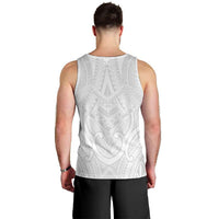 Samoan Traditional Art Tattoos Men Tank Top Tatau Roman Reigns White Color - Polynesian Pride